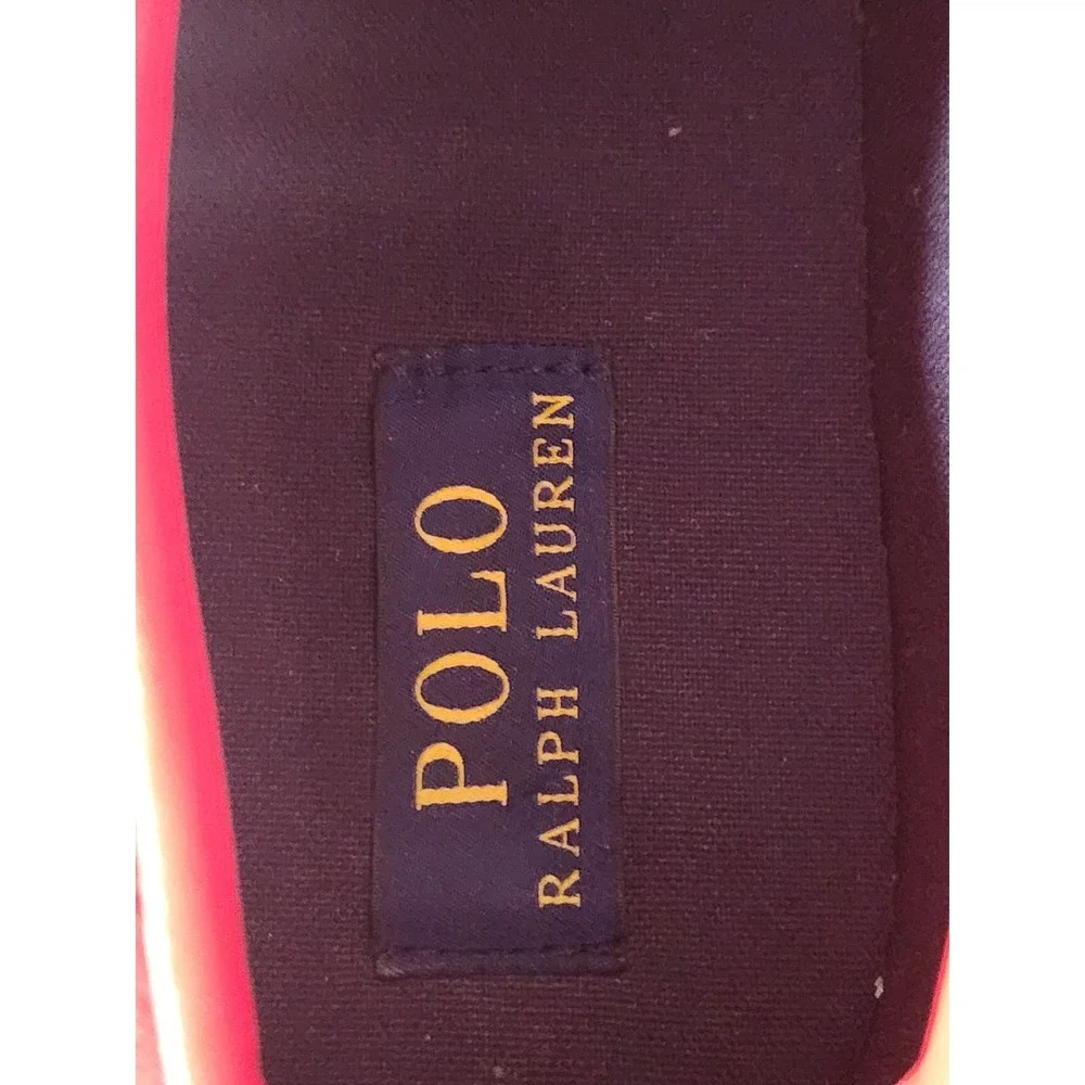 Polo Ralph Lauren Faxon Low Red Mesh Suede Sneakers Mens 13D 13297 D16